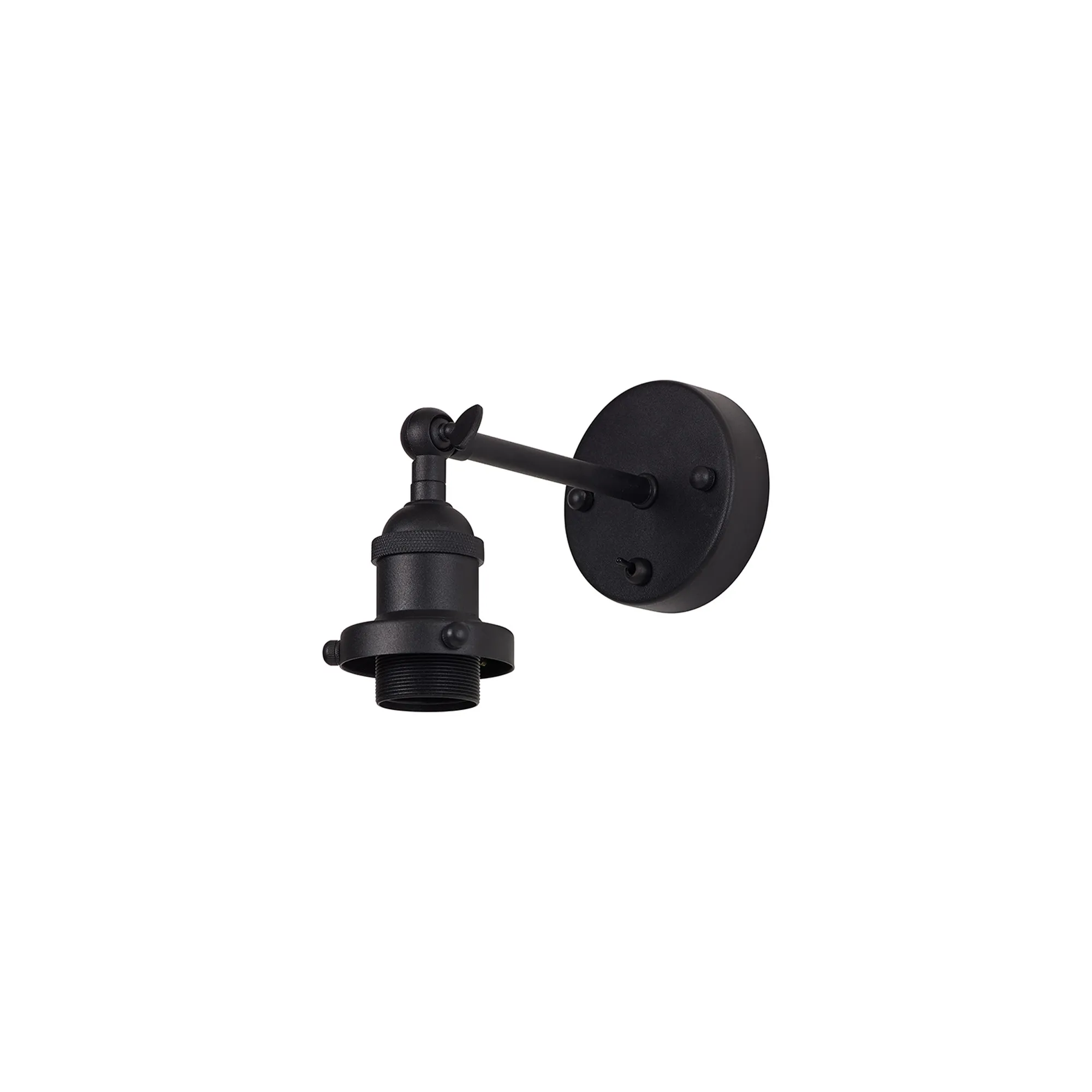 Walter-Matt Black Wall Lights Deco Armed Wall Lights